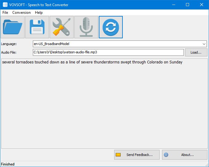 VovSoft Speech to Text Converter 1.1