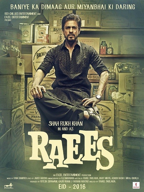 RAEES (2017) - 720p - DVDSCR - x265 - HEVC - AAC 2.0 - ChapS - DrC
